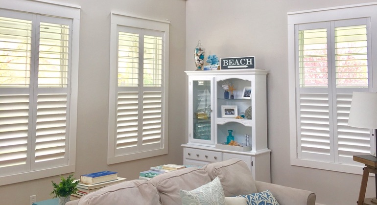 Polywood shutters in Chicago living room